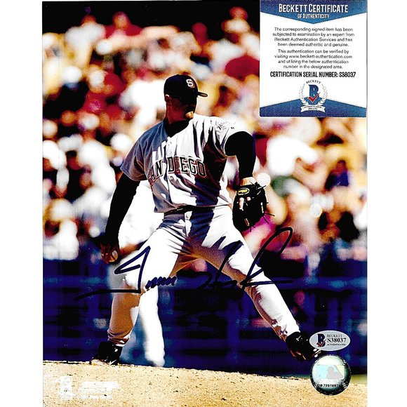 Trevor Hoffman Signed 8x10 Photo San Diego Padres Beckett BAS Autographed Cert - Picture 1 of 3